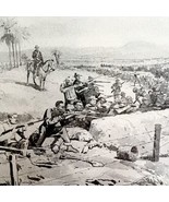 Spanish Defense Of San Juan Hill War 1899 Victorian Print DWV7B - £23.58 GBP