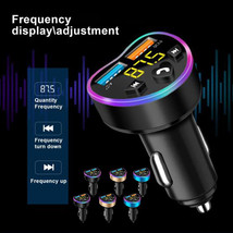NEW Bluetooth Car Wireless FM Transmitter Adapter 2 USB Port Charger Han... - $16.99