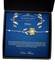 Weihnachtsgeschenk Frau | Frau Geburtstagsgeschenk | Sonnenblumen Armband vergol - £40.15 GBP