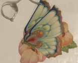 vintage Tally Card Blueish Green Butterfly Box2 - £10.11 GBP