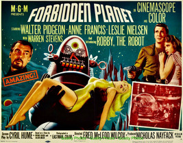 Forbidden Planet Film Poster 8.5x11&quot; Photo Print Robby Robot Science Fiction - £5.84 GBP