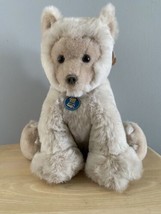 VTG DAKIN Pillow Pets Frosty Bearfoot Plush Stuffed Bear 14&quot; Cream Stuffed Teddy - £30.64 GBP