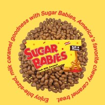SUGAR BABIES CHOCOLATE CARAMEL CHEWY CANDY - BULK BAG GREAT VALUE PRICE - $22.77+