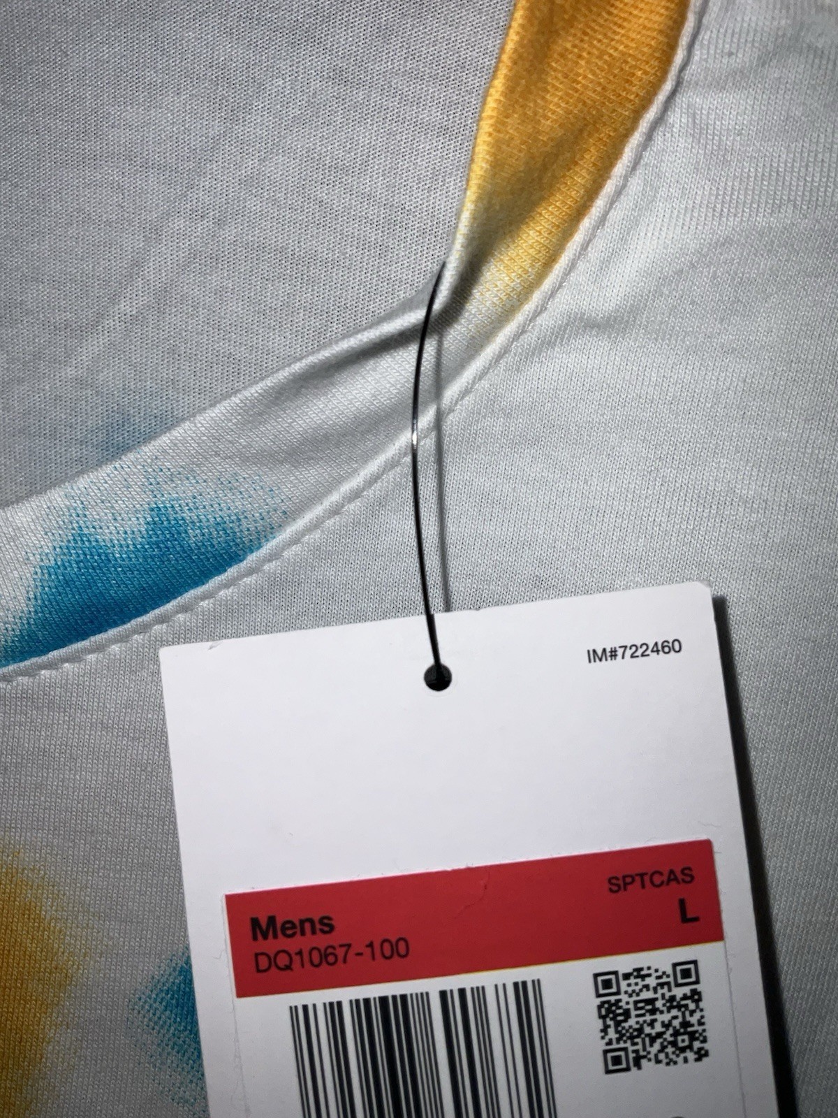 Large-Nike Sportswear NSW Tie Dye Festival AOP Swoosh White T-Shirt Item image 5