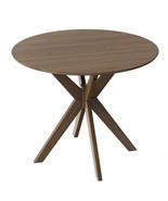 36 Inch Round Wood Dining Table with Intersecting Pedestal Base - Color:... - $4,360.43 MXN