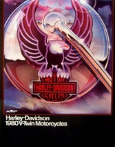 1980 Harley Davidson V-Twin Brochure Sportster Super Glide Electra Roadster - $28.71