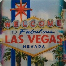 Las Vegas Nevada 3D Drink Coasters 4 Pack - £6.28 GBP