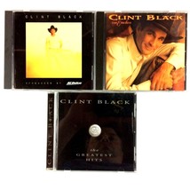 Clint Black 3 CD Lot Used Country Music Greatest Hits AC Delco Promo One Emotion - £7.74 GBP