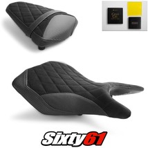 Yamaha R3 Seat Covers and Gel 2015-2021 2022 Black Luimoto Tec-Grip Suede - £324.28 GBP