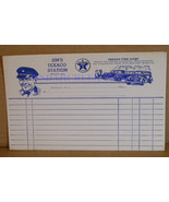 Jim&#39;s Texaco Gas Service Station 1940&#39;s Billing Letterhead - $5.00