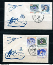 Russia 1960 2 FDC Covers Special cancel Winter Olympics  13014 - £11.67 GBP
