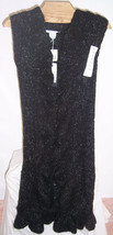 NWT Calvin Klein Choice Black w Metalic Thread Shrug Sweater Misses Size... - £19.34 GBP