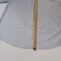 Stafford RN#93677 Mens White Plaid Button-Up Long Sleeve Shirt Sz Big 19 (36-37) image 7