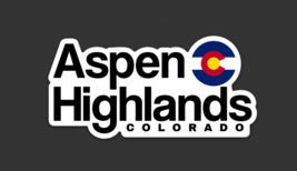 Aspen Highlands - Colorado - Ski Resort Stickers  - with Colorado Flag - $5.99