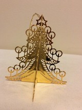 1988 &quot;O Tannenbaum&quot; Danbury Mint Gold Christmas Ornament - $14.95