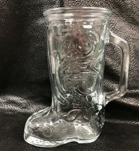 Vintage Libby Clear Glass Western Cowboy Boot Mug Glass  - £9.49 GBP