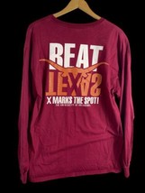 OU T Shirt Long Sleeve Size Large Mens Beat Texas Oklahoma Red River Rivalry - $46.53