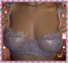 32B Lavender Taupe Metallic WICKED UPLIFT PushUp wo pading Victorias Secret Bra - £29.89 GBP