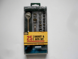 Tool Shop 25 piece Socket &amp; Bits Set No. 243-2693 - $14.84