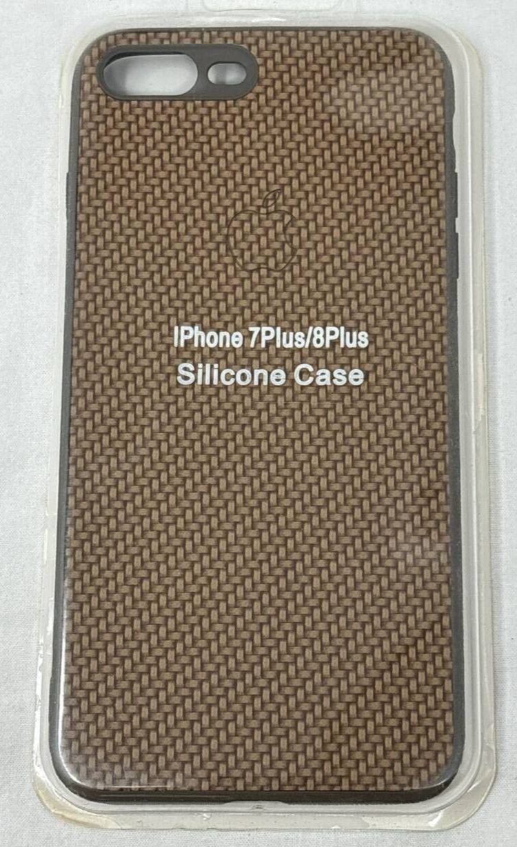 Silicone Case Cover for Apple iPhone 6 7 8 Plus Durable Slim Woven Texture Brown Item image 6