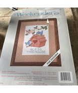 GIBSON VINTAGE &quot;BLESS THIS HOUSE&quot; COUNTED CROSS STITCH KIT 02796 - £7.07 GBP