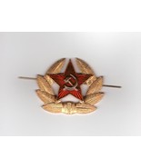 Vintage Russian Military Badge Army USSR Soviet Red Star Hat Pin - £5.55 GBP