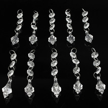 20PCS Acrylic Drops Pendant Hanging Chain Weeding Decor Lamp Prisms Chan... - $16.37