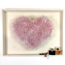 Large Love Heart Wall Art Decorative Makeup Vanity Shelf Headboard - Bohemian St - £104.54 GBP