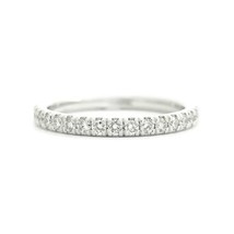 Round Diamond Eternity Ring Wedding Band 14K White Gold, .52 CTW, Size 6 - £1,170.79 GBP