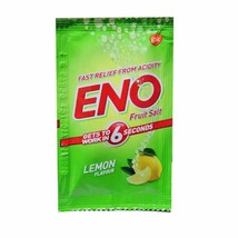 8 x Eno Fruit Salt Lemon 5g 5 gram sachet antacid fast relief from acidi... - $6.49