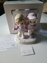 2010 Precious Moments TOGETHER WE WILL WIN THE RACE 109033 Breast Cancer... - $49.00