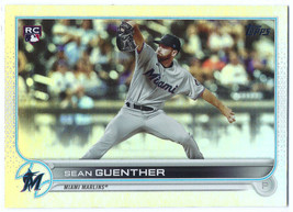2022 Topps #471 Sean Guenther Miami Marlins Rookie Card Rainbow Foil - £1.58 GBP