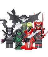 Ninjago Mr. E Morro The Omega The Skull Sorcerer Fangtom 5pcs Minifigure... - $335.32 MXN