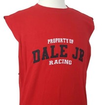 Property of Dale Jr Racing Sleeveless T-Shirt Mens Sz L Red #8 Earnhardt... - $12.99
