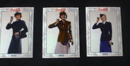 Set of 3 Service Girls Artwork Cards from 1943 Coca-Cola Collection Series 2 - £1.38 GBP