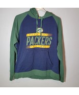 Green Bay Packers Mens Hoodie Large Green Blue Gold Long Sleeve Football - £14.52 GBP