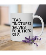 HERBALIST Coffee Mug | TEAS, TINCTURES, Salves Poultices, Oils | Great G... - £19.66 GBP