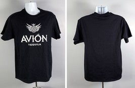 Avion Tequila Agave Logo T Shirt Mens Medium Cotton Black - £19.57 GBP