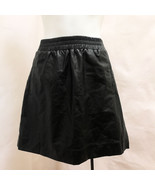 Ann Taylor Loft S Skirt Black Faux Imitation Leather Mini New - £27.40 GBP