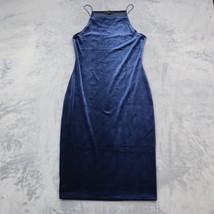 Forever 21 Dress Womens M Blue Sleeveless Square Neck Fitted Cocktail Outwear - £23.18 GBP