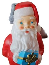 Blow Mold Santa Claus Vintage 1970s Empire Plastic  33&quot; Light Up With Cord - £75.56 GBP