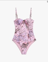 Onia x DVF Belle One Piece Swimsuit $195 in Pink Marble, Sz XS, Nwt! - $59.39