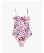 Onia x DVF Belle One Piece Swimsuit $195 in Pink Marble, Sz XS, Nwt! - €51,33 EUR