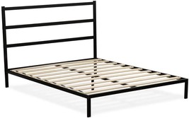 Black, Queen Platform, East West Furniture Ftqbblk. - £110.24 GBP