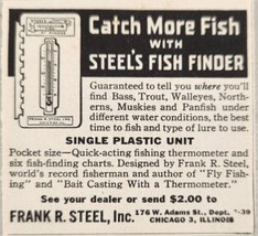 1949 Print Ad Steel&#39;s Fish Finder Frank R. Steel Inc Chicago,Illinois - £5.76 GBP