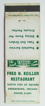Fred H. Keillor Restaurant - Greensburg, Indiana 20 Strike Matchbook Cover IN - £1.56 GBP