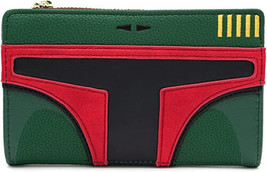 Loungefly X Star Wars Boba Fett Cosplay Bi Fold Zipper Wallet - £31.78 GBP