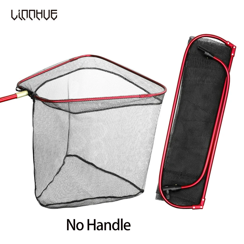 LINNHUE Foldable Triangle Fishing Net Aluminum Alloy 40cm/60cm Depth Por... - £23.46 GBP