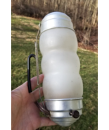 vintage antique bed wall hook lamp ART DECO frosted torpedo tube VERTICA... - $1,552.81 MXN