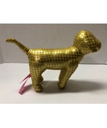 VICTORIA&#39;S SECRET Hope Gold Metallic 7&quot; Plush Dog Pup Figure - £9.46 GBP
